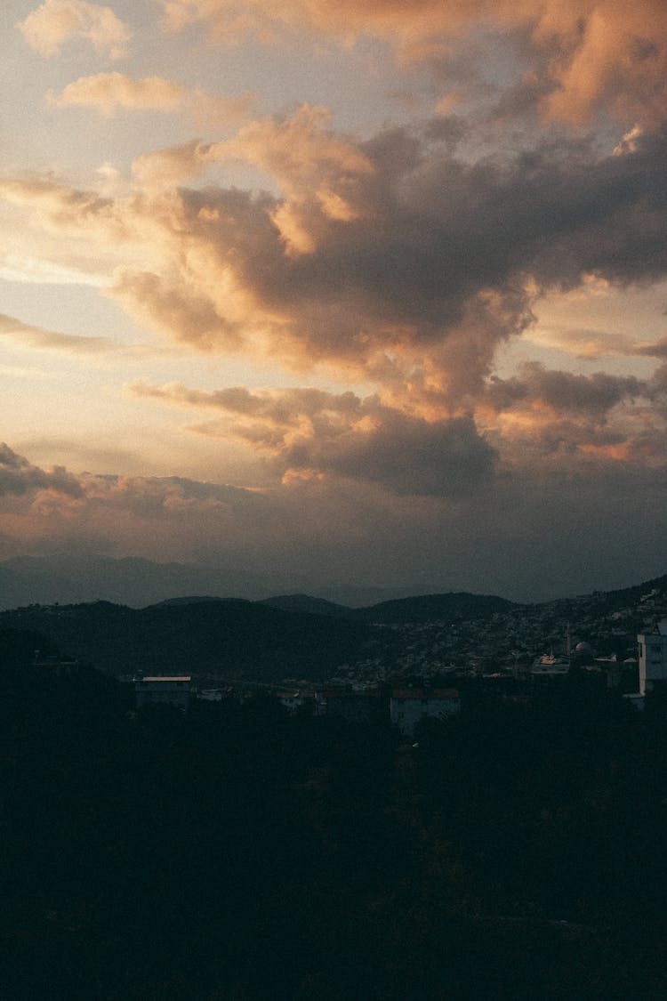 Clouds Above Mountain Valley 