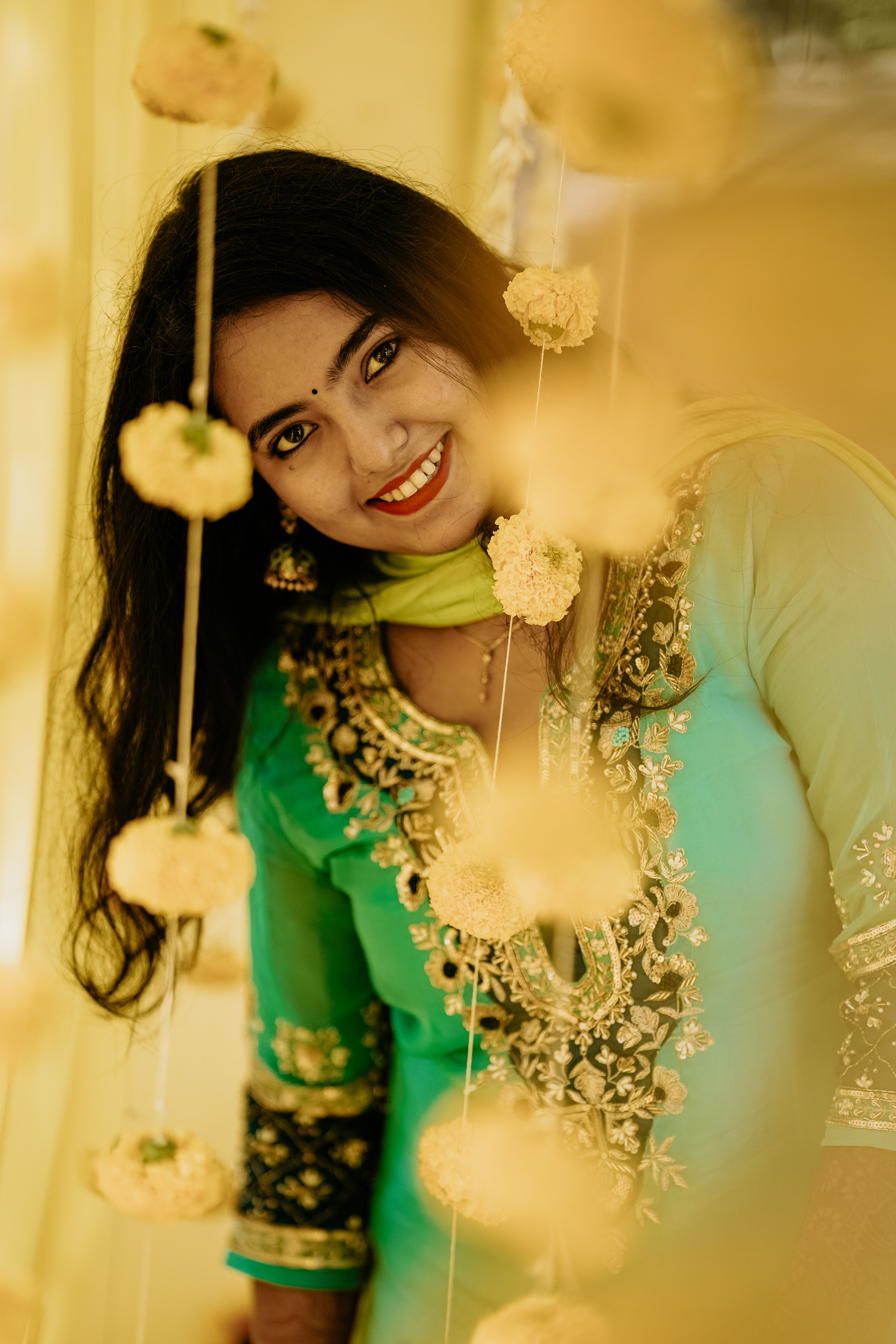 Smiling Woman in Traditional Dress on Celebration · Free Stock Photo