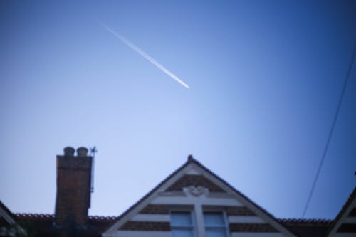 Free stock photo of airline upon a house