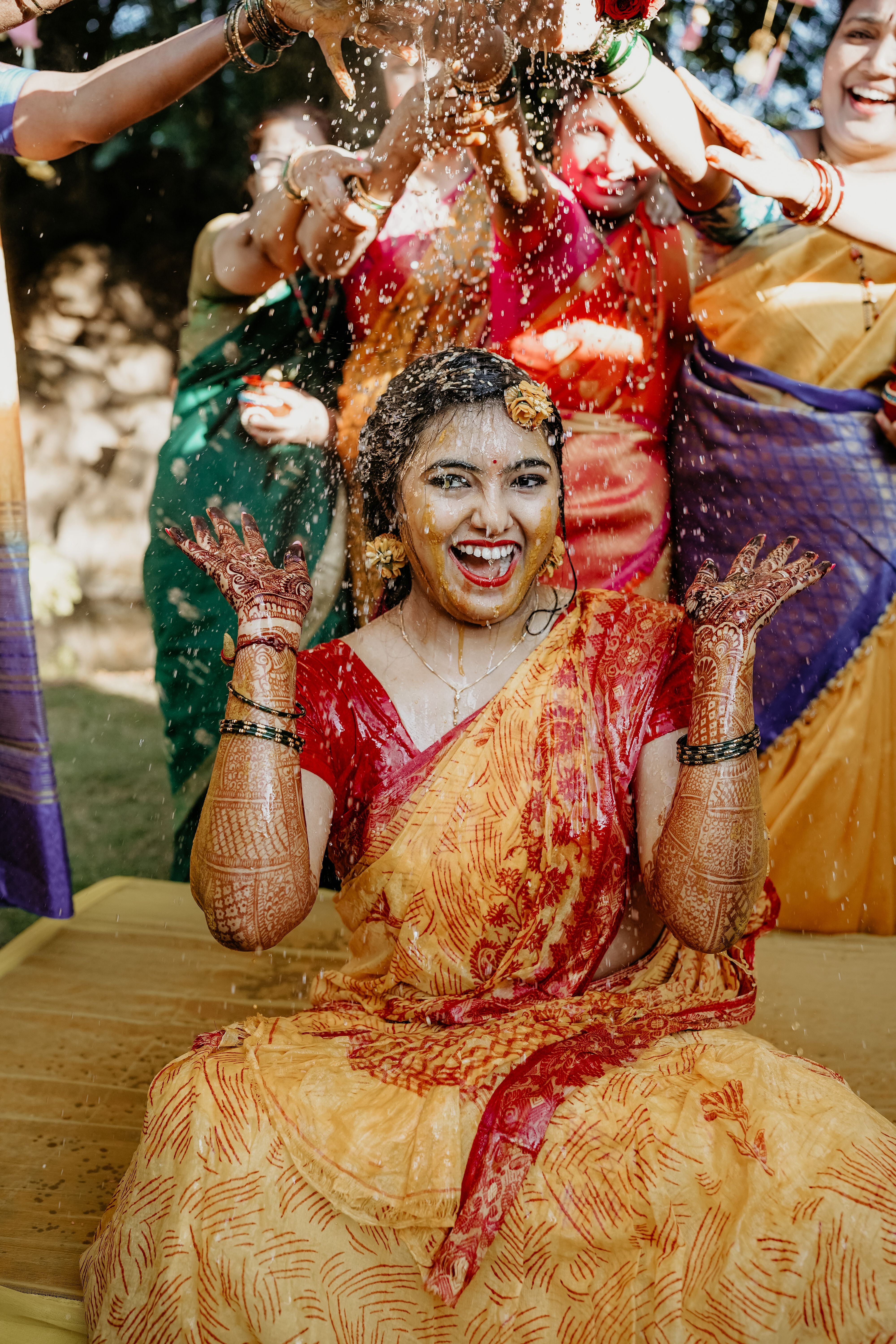 A Smiling Woman in Traditional Indian Clothing · Free Stock Photo