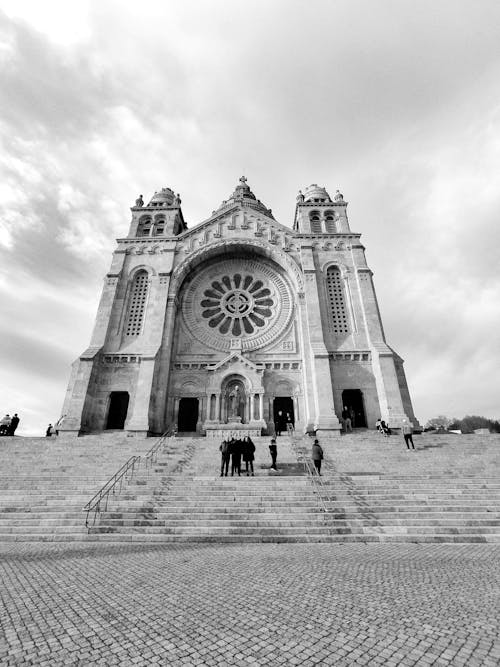 Sanctuary of the Sacred Heart of Jesus in Black and White