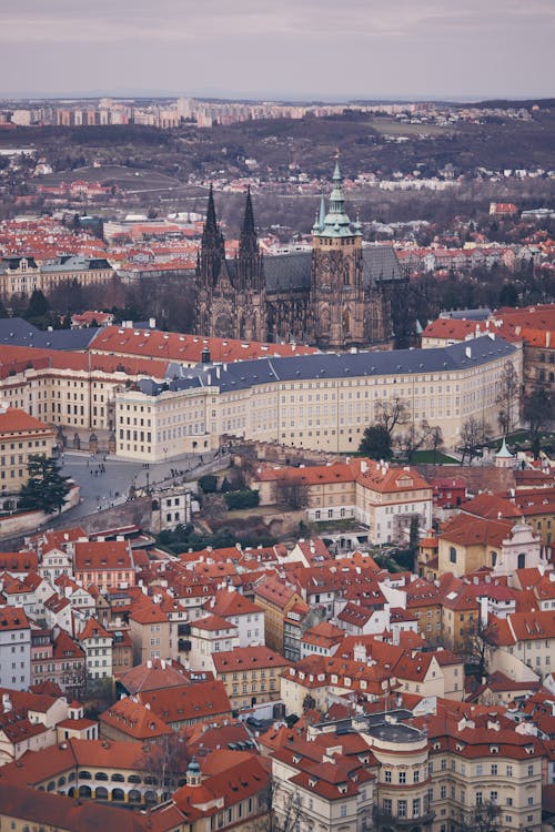 Prague Castle in Birds Eye View