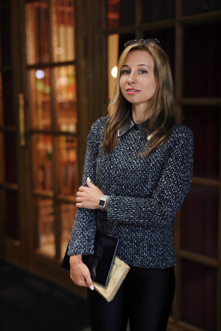 Pretty Businesswoman In Sweater