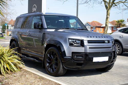 Gray Land Rover Defender