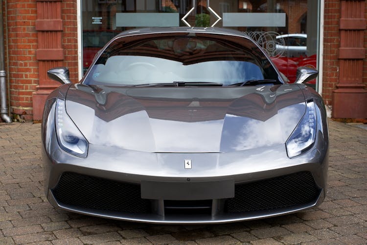 Gray Ferrari 488