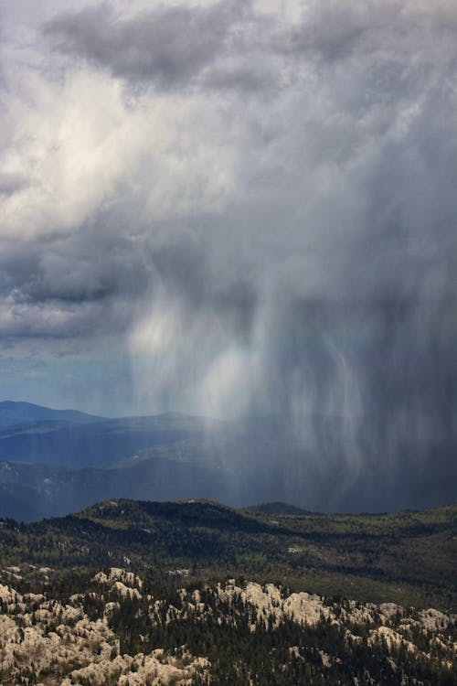 Stormy Clouds over a Mountain Range