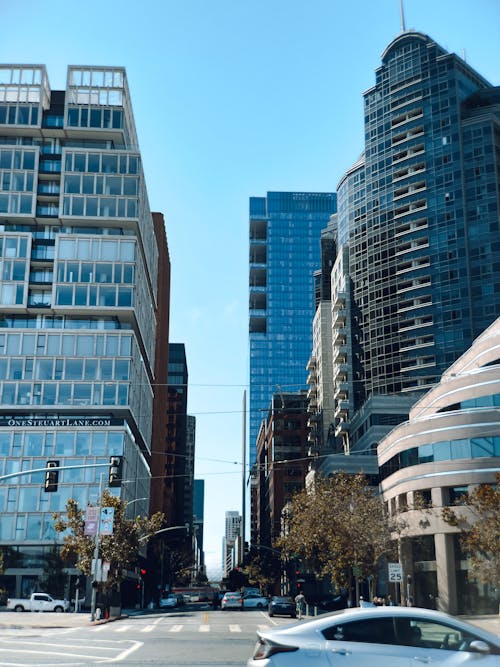 Free Rincon Towers in San Francisco Stock Photo