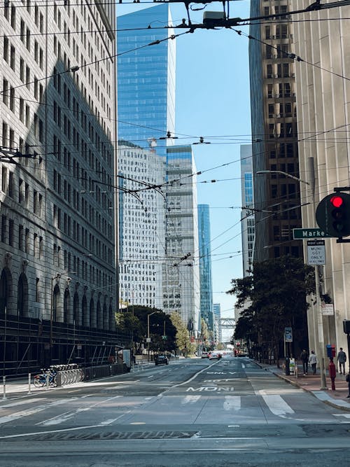 Street between Skyscrapers