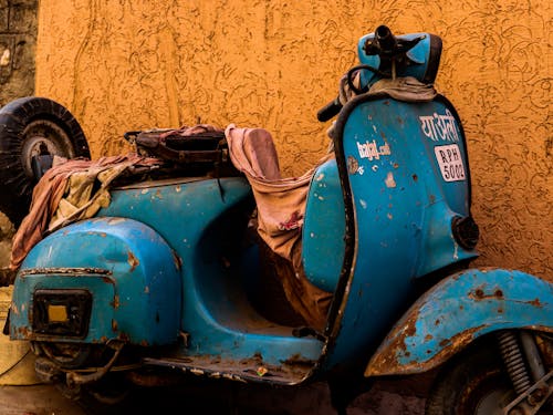 Decaying Rusty Scooter