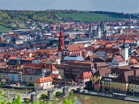 Panoramic View of Wurzburg, Germany