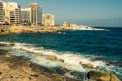 Sea Coast of Valletta