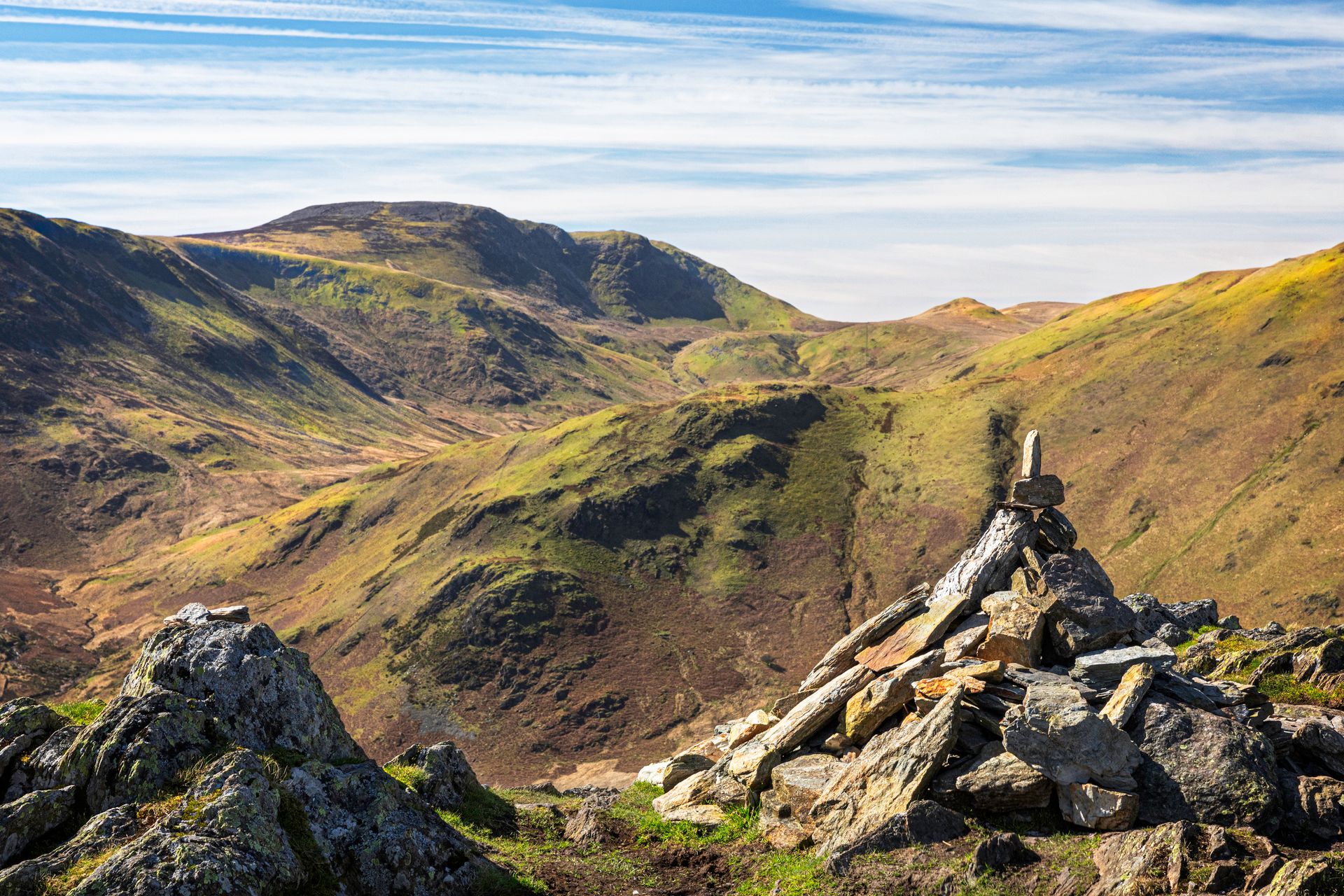 Heap of Rocks on Hills in Countryside