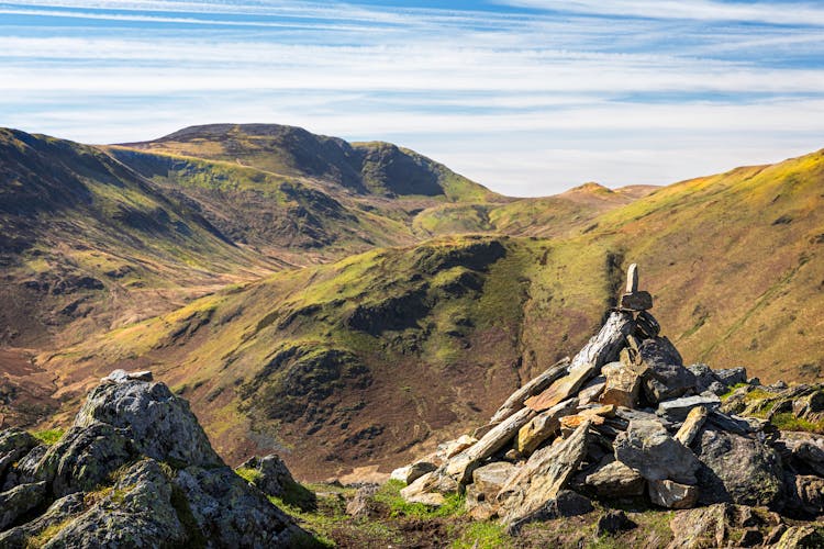 Heap Of Rocks On Hills In Countryside