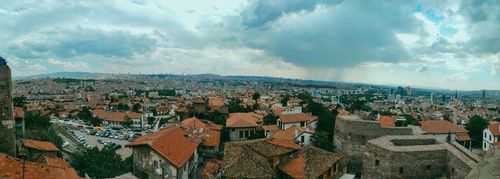Free Ankara Panorama View from Ankara Castle Stock Photo