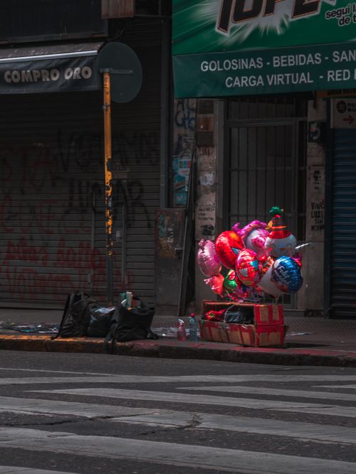 Free stock photo of balloon, city, city street Stock Photo