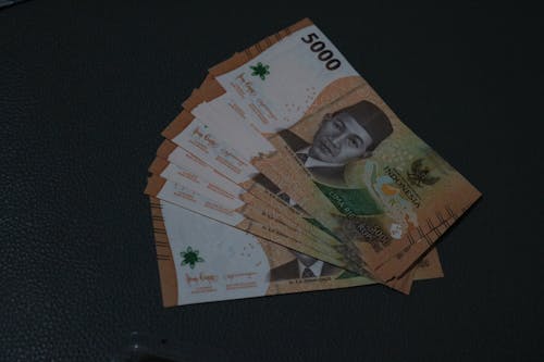 Indonesian rupiah currency, can be used for thr illustrations, social assistance and trade