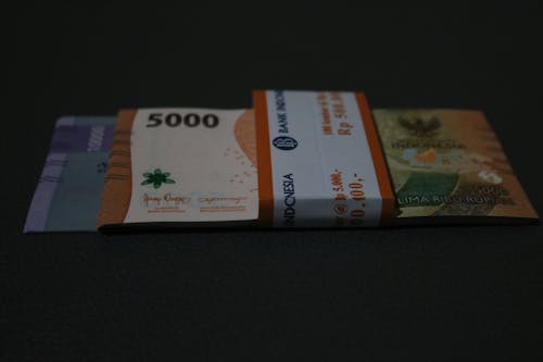 Indonesian rupiah currency, can be used for thr illustrations, social assistance and trade