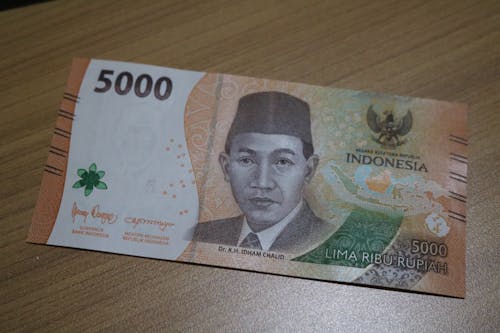 Indonesian rupiah currency, can be used for thr illustrations, social assistance and trade