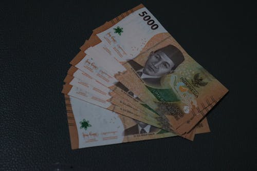 Indonesian rupiah currency, can be used for thr illustrations, social assistance and trade