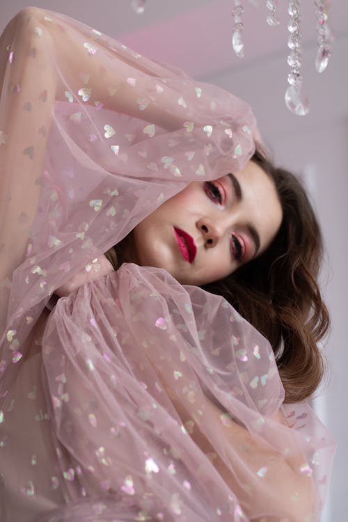ピンクのベール, ファッション写真, モデルの無料の写真素材