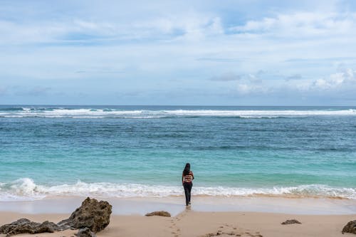 ビーチ, 女性, 岸の無料の写真素材