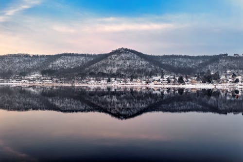 丘, 冬, 反射の無料の写真素材