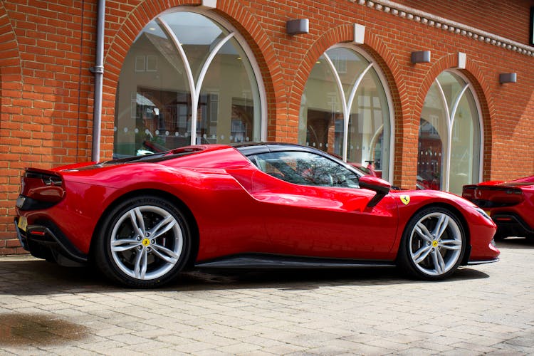 Red Ferrari 488