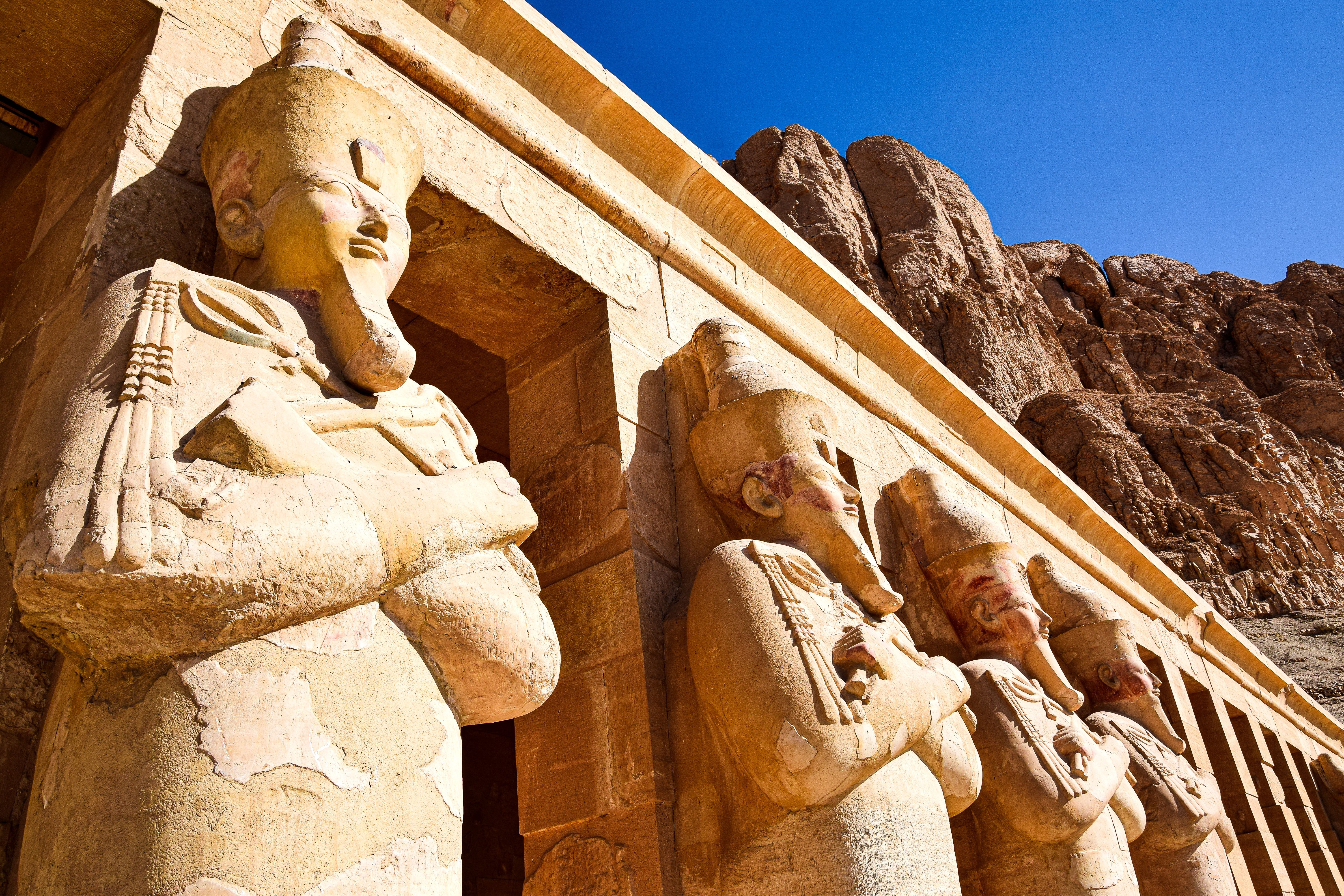 Entrance to a royal tomb in the Valley of the Kings, West Bank Luxor