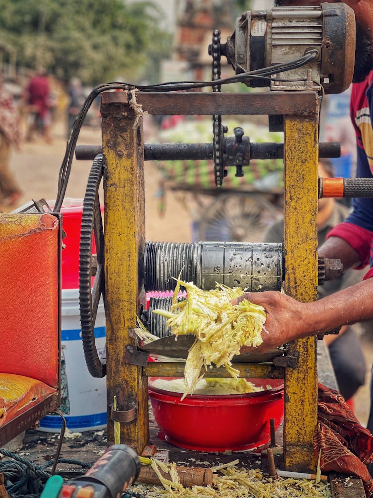 Machine Making Food At A Festival