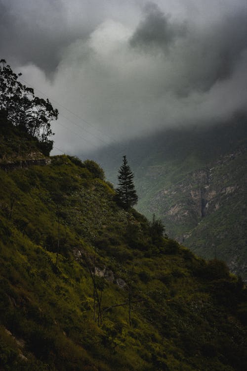 Základová fotografie zdarma na téma dešťový mrak, kopec, krajina