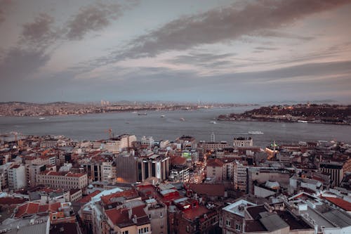 Kostenloses Stock Foto zu bosporus, bucht, drohne erschossen