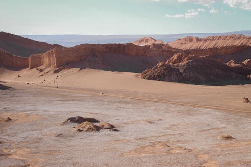 Sunlit, Barren Desert