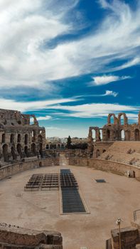 Explore the stunning ruins of the ancient Roman amphitheater in El Djem, a UNESCO World Heritage site.
