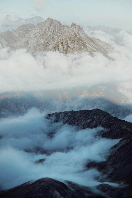 Immagine gratuita di cloud, fotografia aerea, montagne