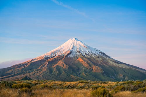 Mount Egmont, an Active Volcano in New Zealand