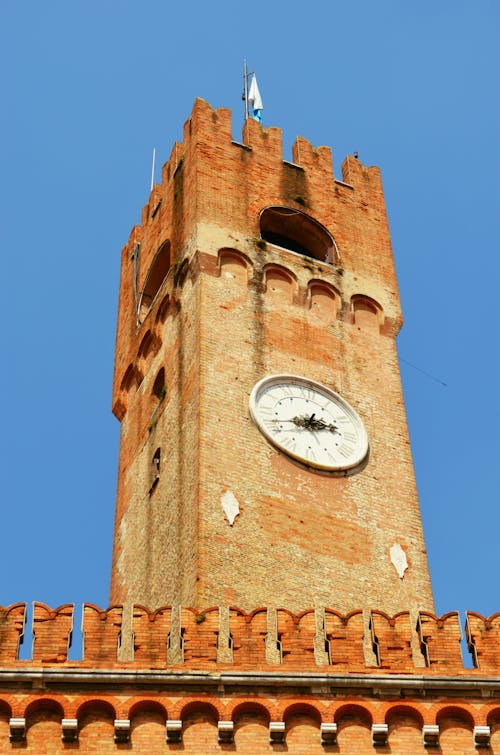 Free stock photo of clock tower in treviso, italy Stock Photo