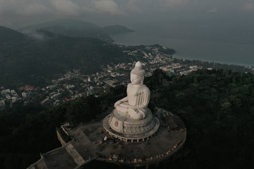Ingyenes stockfotó a nagy buddha, buddhista, drónfelvétel témában