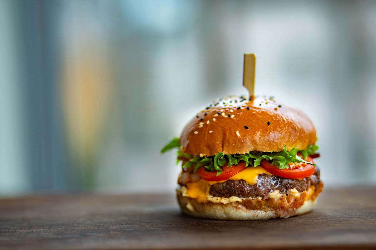 Wendy's signature fresh burger