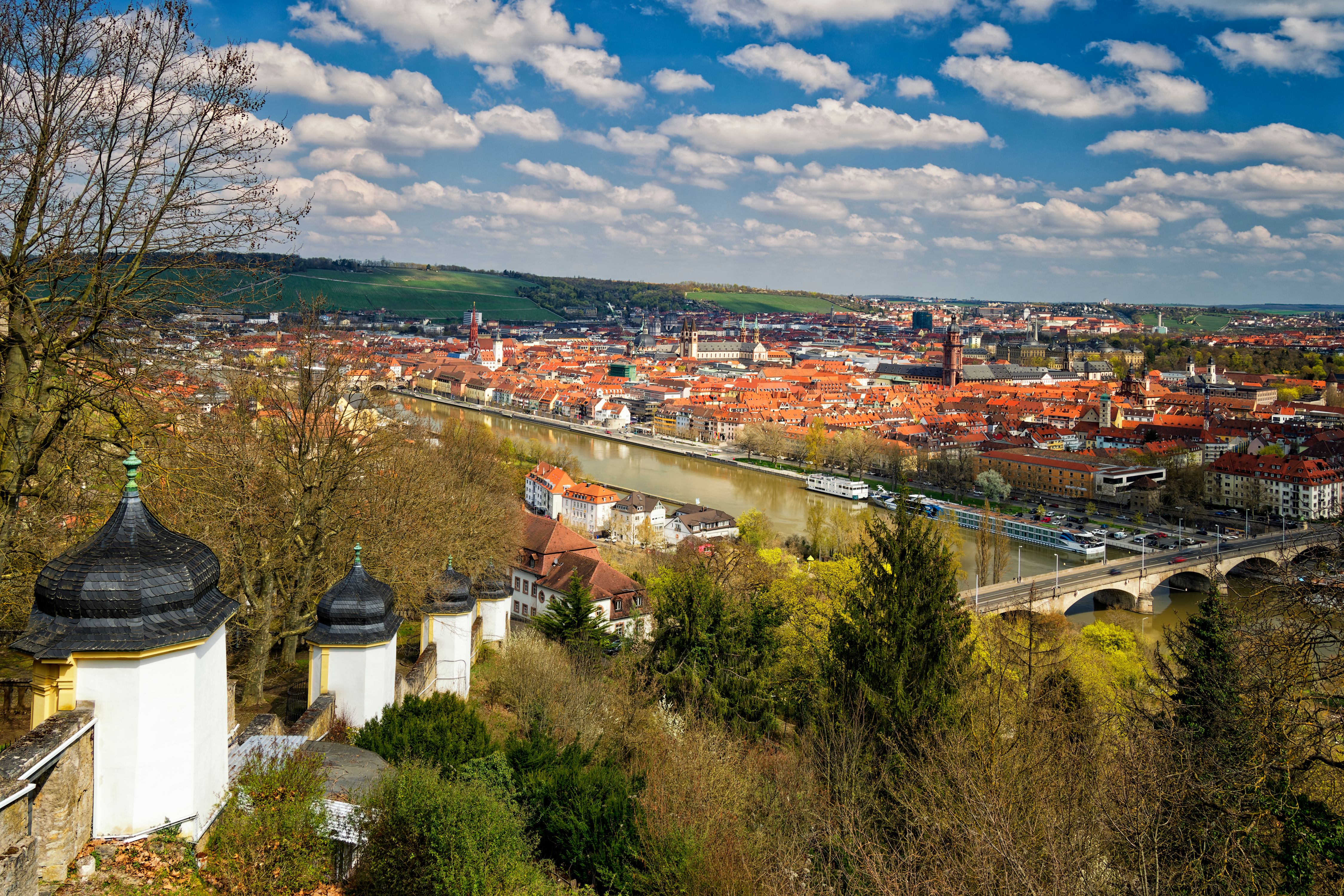 Panorama einer historischen deutschen Stadt