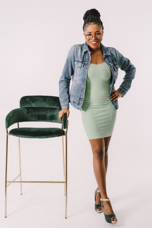 spaghetti strap denim dress outfit Blue Planet | Ruched Zip Up Color:Soft Mint body shape parent-family-sku:262-WRD0333-FB0609-001 White Button Down Denim