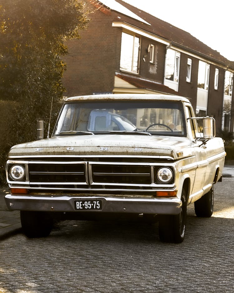 A Rusty Vintage Ford Truck 