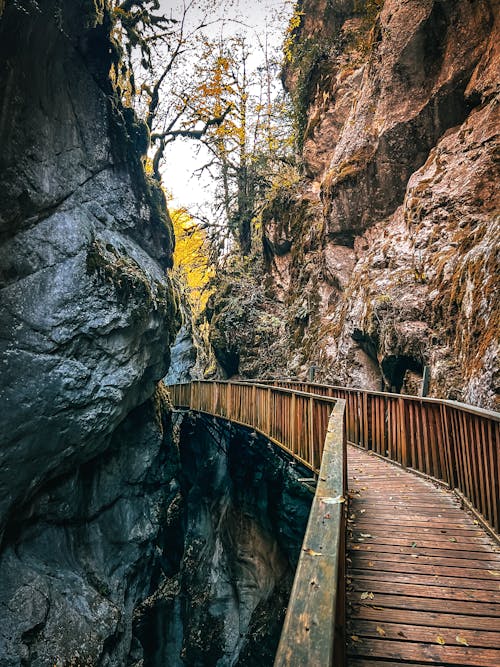 Kostenloses Stock Foto zu brücke, canyon, der fels