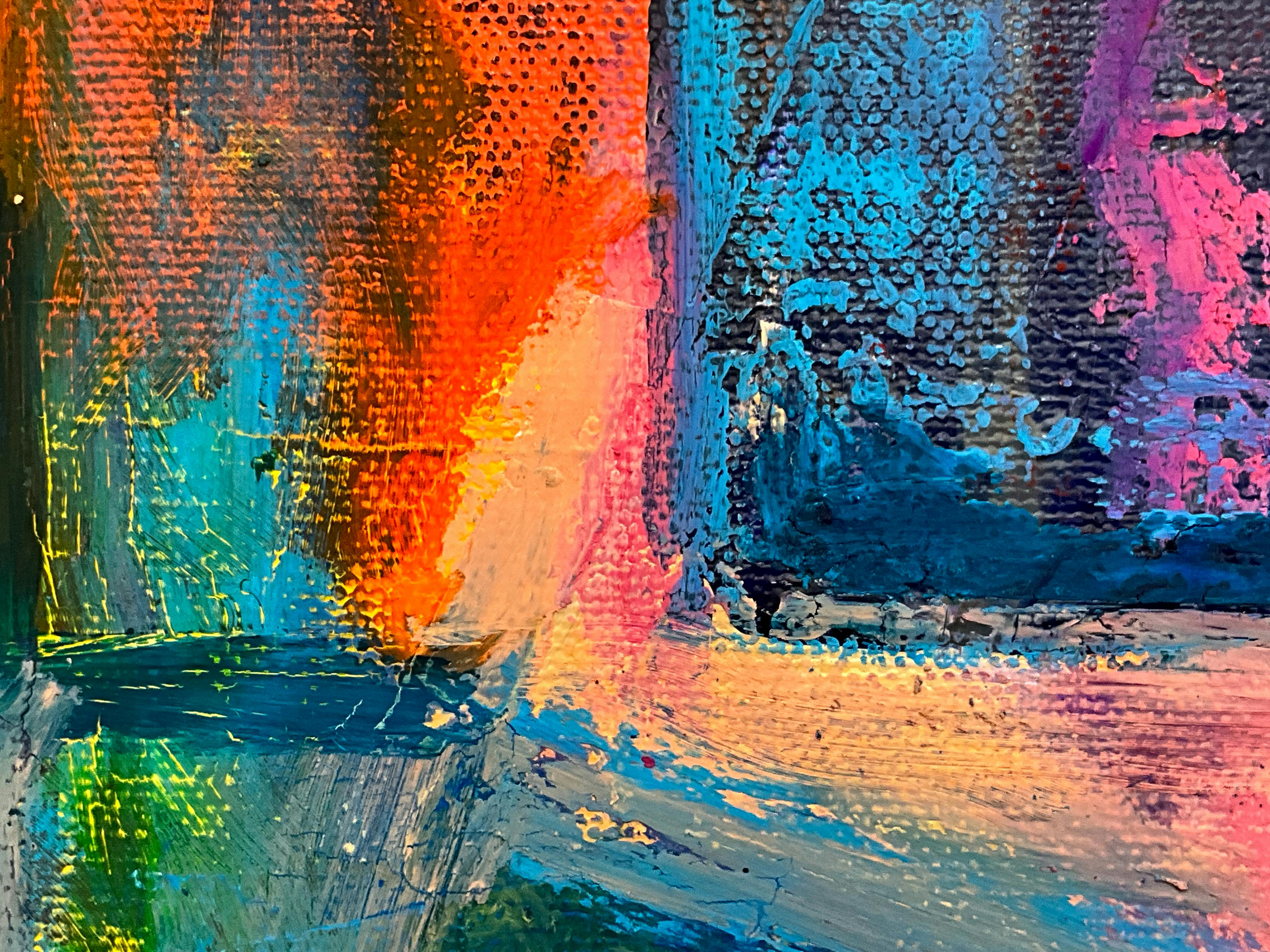 Abstract expressionist painting Detail · Free Stock Photo