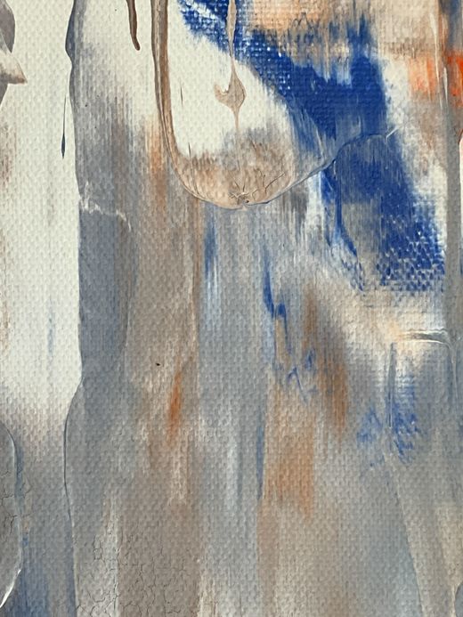 Textured abstract painting in blue, beige and brown — Steve A Johnson on Pexels