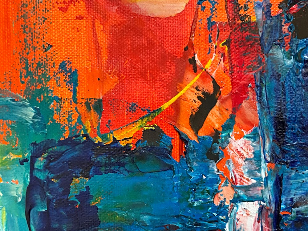 A Multi Colored Abstract Painting · Free Stock Photo