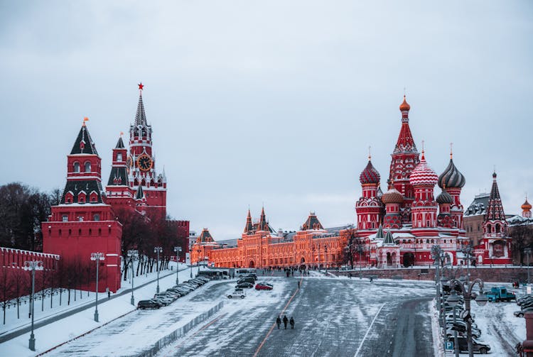 Saint Basils Cathedral In Moscow In Winter