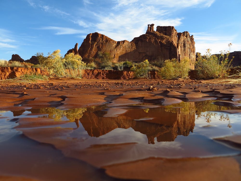 Gratis Specchio D'acqua In Una Terra Deserta Con Erba Verde Durante Il Giorno Foto a disposizione