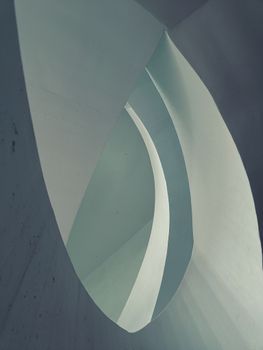 Dynamic view of modern architectural curves in Helsinki, Finland. — photo by Artturi Altio
