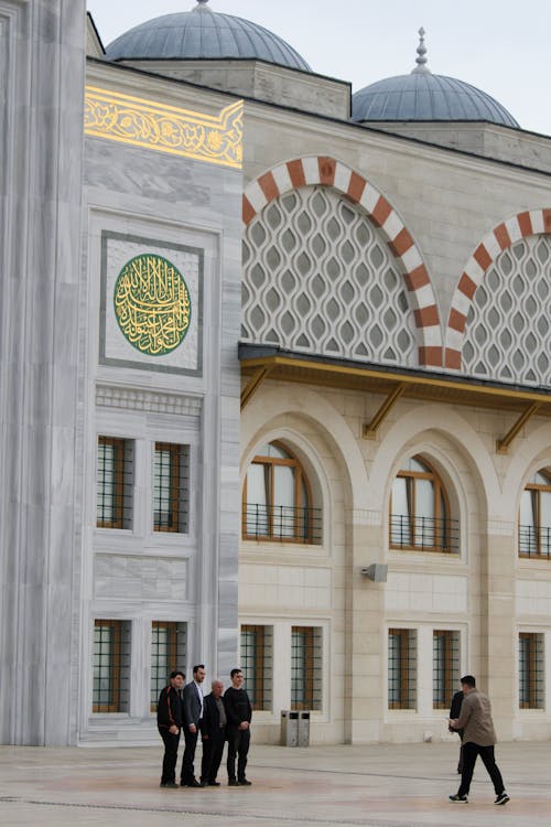 Facade of Grand Camlica Mosque in Istanbul
