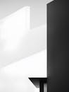 Black and White Abstract Geometrical Structure